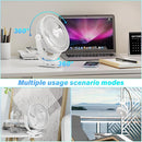 12000mAh Clip on Fan 30H Longest Runtime, 8in Portable Fan Rechargeable, Ultra Quiet with Heavy-Duty Clamp, USB Desk Fans for Golf Cart,Office Desk, Treadmill, Camping, Bedroom by TinyTreasures Baby Boutique