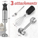 Zulay Immersion Blender Handheld - Durable Stick Blender With Ultra-Sharp Stainless Steel Blades For Effortless Blending (Immersion Blender Set (No Cup), Matte Black) by TinyTreasures Baby Boutique