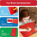 Picasso Toys Magnetic Drawing Board 12x10 inch Large 748 Bead Magnet Tablet Pad Erasable Reusable Writing Playboard STEM Toys Educational Playset Open-Ended Learning Kit Child Brain Development PTB01 by TinyTreasures Baby Boutique