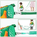 Accmor Toddler Harness Leash with Anti Lost Wrist Link, Cute Dinosaur Kids Harnesses with Wristband Bracelet Leashes Strap Tether for Baby Boys Walking (Yellow) by TinyTreasures Baby Boutique
