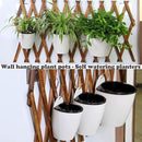 8 Packs 5" and 7.3" Plastic Self Watering Pots Wall Hanging Planters Wall Mounted Wicking Flower Pots for Indoor and Outdoor African Violet, Ocean Spider Plant, Orchid, White by GreenHaven Gardens