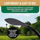 Grampa's Garden Hook - Weed Puller Tool & Gardening Hand Cultivator - Versatile Tool That Functions as a Cultivator, Hand Tiller, Weeder, & Edging Tool - Lightweight & Durable to Use by GreenHaven Gardens