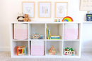 NaturalCozy 13x15x13 Kallax Storage Cubes, 3 Pack | Cotton Rope Cube Storage Bins Woven Baskets for Organizing | Kallax Insert Baskets for Shelves Organizer, Kids Toy, Pantry, Closet, Baby Nursery by TinyTreasures Baby Boutique