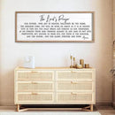 Our Father Prayer Bible Verse Framed Wall Art, 40''×15'' Rustic Religious Christian Lords Prayer Sign for God Jesus Christ Prayer, Horizontal Holy Inspirational Catholic Scripture Decor by CozyNest Decor