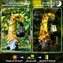 12" Solar Gnome Garden Statues Honey Bee jar Decor with LED Lantern Outdoor Spring Gnomes Decorations Patio Yard Balcony Art Gifts for Women Mom Grandma by GreenHaven Gardens