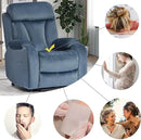 Power Lift Chair Recliners for Elderly, Modern Adult Power Lift Recliner, Velvet Upholstery Electric Lift Chair Recliner with Remote Side Pocket for Living Room(Navy Blue) by CozyNest Decor
