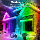 100FT Permanent Outdoor RGB Lights,Waterproof Smart LED Eaves Lights with App/Remote Control,for Christmas and All Holiday Decor,Daily and Accent Lighting,House Roof and Garden Lighting by GreenHaven Gardens