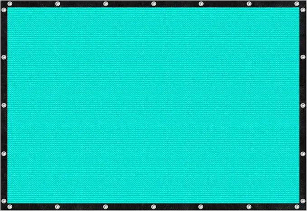 VICLLAX Shade Fabric Sun Shade Cloth with Every 2 FT Grommets for Patio Garden Pergola Cover Canopy 9x15 FT, Turquoise