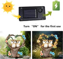 Solar Garden Owl Statue, Owl Figurines with Solar LED Lights for Garden Patio Lawn Ornaments, Indoor Outdoor Decor Waterproof Garden Gift for Owl Lovers 7'' by GreenHaven Gardens
