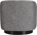 CHITA Swivel Accent Chair, FSC Certified Upholstered Fabric Barrel Chair for Living Room, Fully Assembled, Pebble Grey by CozyNest Decor