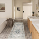 Machine Washable Kitchen Runner Rugs: 2'x10' Hallway Runner Rug Non Slip Low Pile Stain Resistant Soft Carpet Runners for Hallways Indoor Entryway Kitchen Laundry Room Beside Farmhouse by TinyTreasures Baby Boutique