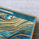 Spsyrine Serving Tray, Marble Decorative Tray Plastic Rectangular Coffee Table Tray for Living Room, Storage, Kitchen, Ottoman, Bathroom Decor. 15.6” X 10.2" LJRE by CozyNest Decor