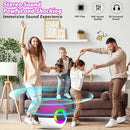 goopow Mini Karaoke Machine Speaker for Kids Adults, Portable Bluetooth Microphone Song Toys with LED Light, Best Chritmas Birthday Festival Gift for 3 4 5 6 7 8+ Year Old Girls Boys (Hotpink-2MIC) by TinyTreasures Baby Boutique