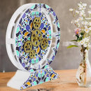 The Gears Clock Wall Clock Italy Collection with Moving Gears (Tramonti, 10 inch Round) by CozyNest Decor