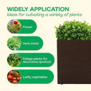 IDZO All Weather Wicker Planter Raised Garden Bed, 24 in Tall Round Rattan Flower Pots, Durable Self-Watering Indoor Outdoor Wicker Planters for Porch Patio Balcony by CozyNest Decor