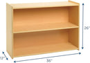 Angeles Value Line Narrow 2-Shelf Storage, Classroom Shelves and Daycare Furniture, Kids' Bookcases Cabinets & Shelves, 36" L x 12" W x 26" H by TinyTreasures Baby Boutique