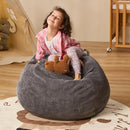 Bean Bag Chairs Teardrop Bean Bag Chair Beanbag Chair with Memory Foam Filled Machine Washable Cover for Living Room, Bedroom (Small,Grey) by TinyTreasures Baby Boutique