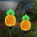 ANGMLN Solar Pineapple Neon Light - 2 Metal Garden Stake Lights 42 inch Path Lighting for Garden Yard Lawn Patio Walkway Decor Gifts for Mom Grandmother by GreenHaven Gardens