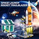 Exploratory Building Blocks Set: 461PCS Rocket, Space Shuttle, Moon Buggy, and Satellite Kit - STEM Learning with Space Capsule - Ideal for 6-12 Year Old Boys by TinyTreasures Baby Boutique