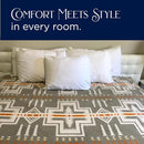 Beacon Blankets Southwestern Agawam Design Throw - 90" x 90" Blanket Only - Premium Plush Blanket Can be Used for Queen or King Size Bed by CozyNest Decor