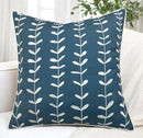 VAGMINE Embroidered Lollipop Pillow Cover - 20x20 Inches Square - 100% Cotton Teal Decorative Cushion Cover - Subtle Modern Pattern - Vibrant Accent for Sofa, Bed, Chair, Living Room by CozyNest Decor