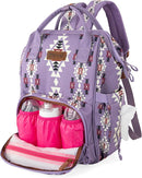 Wrangler Aztec Backpack Organized Daypack Travel Baby Bag with Stroller Strap and Side Bottle Pockets WG2204-9110LV by TinyTreasures Baby Boutique