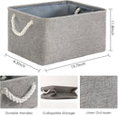 TheWarmHome Large Storage Bins- Storage Baskets for Organizing Shelves, Basket Organizer for Closet Bookshelf Dog Toy Nursery Clothes Laundry Home Organization, Fabric Storage Cubes W/Handles by TinyTreasures Baby Boutique
