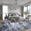 6x9 Area Rug Living Room Rug: Washable Modern Abstract Soft Thin Rug Indoor Floor No Slip Stain Resistant Carpet for Bedroom Dining Room Farmhouse Nursery Home Office - Black by TinyTreasures Baby Boutique
