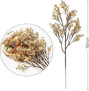 Sggvecsy 15 Pcs Babys Breath Artificial Flowers Gypsophila Bouquets Bulk Real Touch Fake Silk Flowers for Home Wedding DIY Floral Arrangement Kitchen Table Centerpiece Christmas Decoration (Gold) by CozyNest Decor