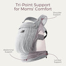 Momcozy Herihuge Baby Carrier - Crafted with Charming Jacquard Weaving, Durable, Stylish and Elegant, All-Day Comfort for Moms, Time Heritage Beige by TinyTreasures Baby Boutique