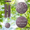 ASTARIN 36" Deep Tone Personalized Wind Chime Memorial, Tree of Life Custom Sympathy Gifts for Loss of Mom/Dad, Bird Remembrance Wind Chimes for Grieving Funeral Condolences(Produced in USA) by CozyNest Decor