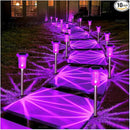 DenicMic Halloween Solar Lights Outdoor 15 Pack Purple LED Waterproof Yard Garden Patio Backyard Pathway Walkway Landscape Lawn Outside Halloween Decorations Outdoor by CozyNest Decor
