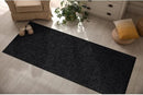 CAMILSON Indoor and Outdoor Runner Rug Dark Gray Black Solid Boho Woven Design Easy-Cleaning Non Shedding Farmhouse Living Room Bedroom Garden Patio and Kitchen Washable Outside Carpet Alfombras (2x7) by CozyNest Decor