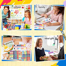 36 Pcs Apple Style Watercolor Painting Set for Kids 8 Washable Colors with Brush Watercolor Painting Set Gift Party Supplies Back to School Party Gift Exchange by TinyTreasures Baby Boutique