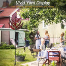 Yard Garden Wind Spinners - Large Outdoor Metal Wind Spinners Sculptures, Lawn Yard Art Garden Decor (Burgundy Lotus) by GreenHaven Gardens