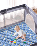 Odorless Premium Foam Baby Play Mat 71" X 59", Extra Large Activity Playmats for Babies,Toddlers, Infants, Soft Thicker Baby Mat for Floor, Play & Tummy Time, Machine Washable for Easy Care by TinyTreasures Baby Boutique