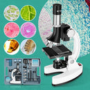 2400X Kids Microscope Science Kit - Handheld Microscope for Kids with Prepared Slides Metal Body LED Light Carrying Box Educational Compound Toy Set for Children Ages 8-12 5 Year Old Boys & Girls Gift by TinyTreasures Baby Boutique