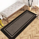 PURRUGS Dirt Trapping Door Mat 24" x 60", Non-Slip/Skid Machine Washable Entryway Rug, Shoes Scraper, Area Rug, Super Absorbent Welcome Mat for Muddy Wet Shoes and Paws, Grayish Brown & Coffee by CozyNest Decor