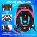 Lixada Kids Bike Helmet Adjustable Detachable Full Face Helmet for Cycling Helmet for Children Bicycle, Skateboard, Scooter, Protective Gear (20.5-22 Inches) by TinyTreasures Baby Boutique