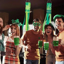 4 Pieces St. Patrick's Day Windsock Shamrock Windsock Flag Irish Green Truck Pattern Design Windsock Outdoor Hanging Decoration for St. Patrick's Day Backyard Garden Balcony Decor, 35 Inch by GreenHaven Gardens