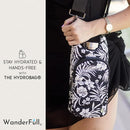 WanderFull® Original HydroBag® Collection, Water Bottle Holder w/Strap & Phone Pocket, Hands-Free Crossbody Water Bottle Bag by TinyTreasures Baby Boutique