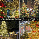Solar Christmas String Lights Outside, 3 Pack Total 120FT 300 LED Solar Garden Twinkle Lights Outdoor, Waterproof with 8 Modes Solar Fairy Lights for Patio Party Wedding Christmas Decor (Warm White) by GreenHaven Gardens