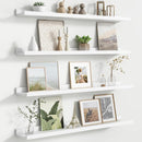 Floating Picture Ledge Shelves for Wall Set of 4, 36 Inch Wall Shelves with Lip Long Large Nursery Book Shelf for Toys Storage Kids Bookshelf Wall Mounted Living Room Bedroom Decor Frames by TinyTreasures Baby Boutique