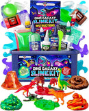 Original Stationery Dinosaur Galaxy Slime Kit for Boys - Multicolor Glow-in-The-Dark & Glitter Slime for Kids - DIY Craft & Birthday Gift by TinyTreasures Baby Boutique