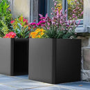 Large Metal Square Planter 26" L x 26" W x 26" H,Steel Planters for Outdoor Plants,Cube Planters for Outdoor Porch,Patio,Garden by CozyNest Decor