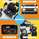 ENYOPRO Licensed Ford Bronco Raptor Electric Car for Kids, 12V Ride On Toys for Toddlers, Christmas Birthday Gifts Ride On Car for Kids Age 3-6 w/Remote Control, Bluetooth, LED Lights, 2 Speed (White) by TinyTreasures Baby Boutique