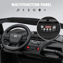 24V 2 Seater Ride on Car Truck, 4x200W, EVA Tires, 4WD/2WD, Rainbow Lights, Remote Control, Shock Absorbers, Bluetooth, Ride On UTV Toy for Kids Ages 3-8, Black by TinyTreasures Baby Boutique