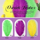 THARAHT Light Yellow Ostrich Feathers 12pcs Natural Bulk 8-10Inch 20cm-25cm for Wedding Party Centerpieces Easter Gatsbi and Home Decoration Feathers by CozyNest Decor