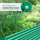 Land Guard 6×3×2 ft Galvanized Metal Raised Garden Bed, 2FT Deep Root Elevated Planter Box Steel Large Vegetable Flower Bed Kit(Green) by CozyNest Decor