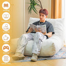 Bean Bag Chair Lazy Bean Bag Sofa, Floor Beanbag Chairs with Stuffed High-Density Foam, Memory Foam Bean Bag Sofa for Living Room, Bedroom and Office by TinyTreasures Baby Boutique